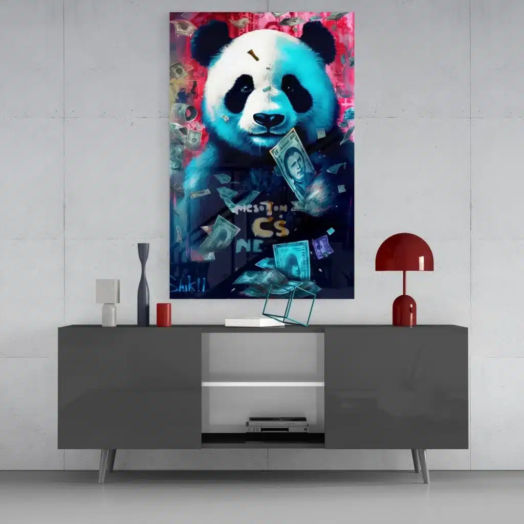 dsg 5094 glasschilderij dieren rijke panda