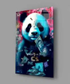 Glasschilderij Rijke Panda - Afbeelding 3