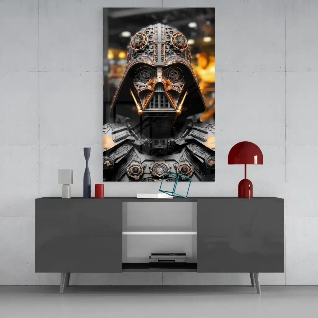 dsg 6057 darth vader glasschilderij