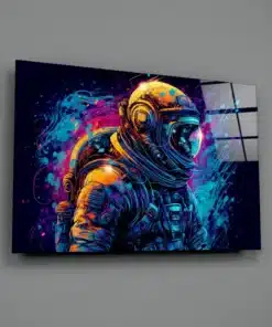 dsg 7048 a glasschilderij astronaut ruimte