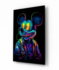 Glasschilderij  Mickey The Giant