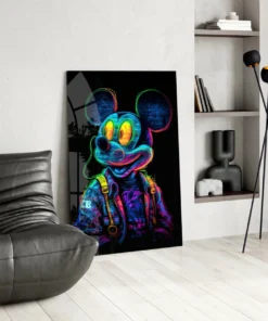 Glasschilderij Mickey The Giant