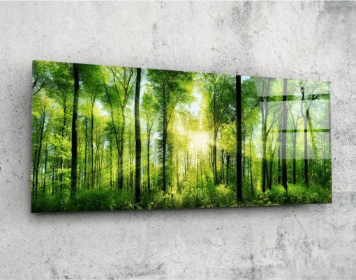 het bos panoramic glasschilderij bgls 1033