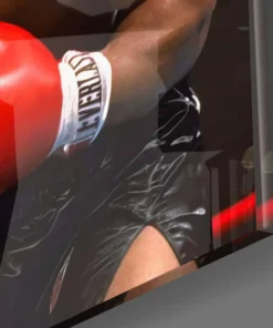 Alternative view of Mike Tyson Glasschilderij