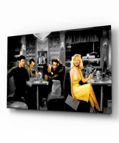 Marilyn en Elvis Glasschilderij