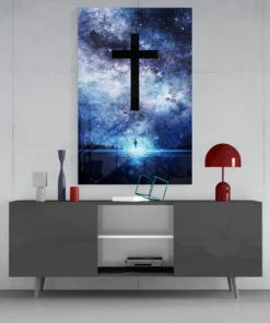 Kruis Christendom Glasschilderij - Afbeelding 4