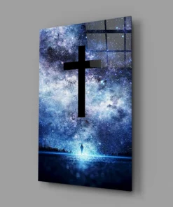 Kruis Christendom Glasschilderij - Afbeelding 3