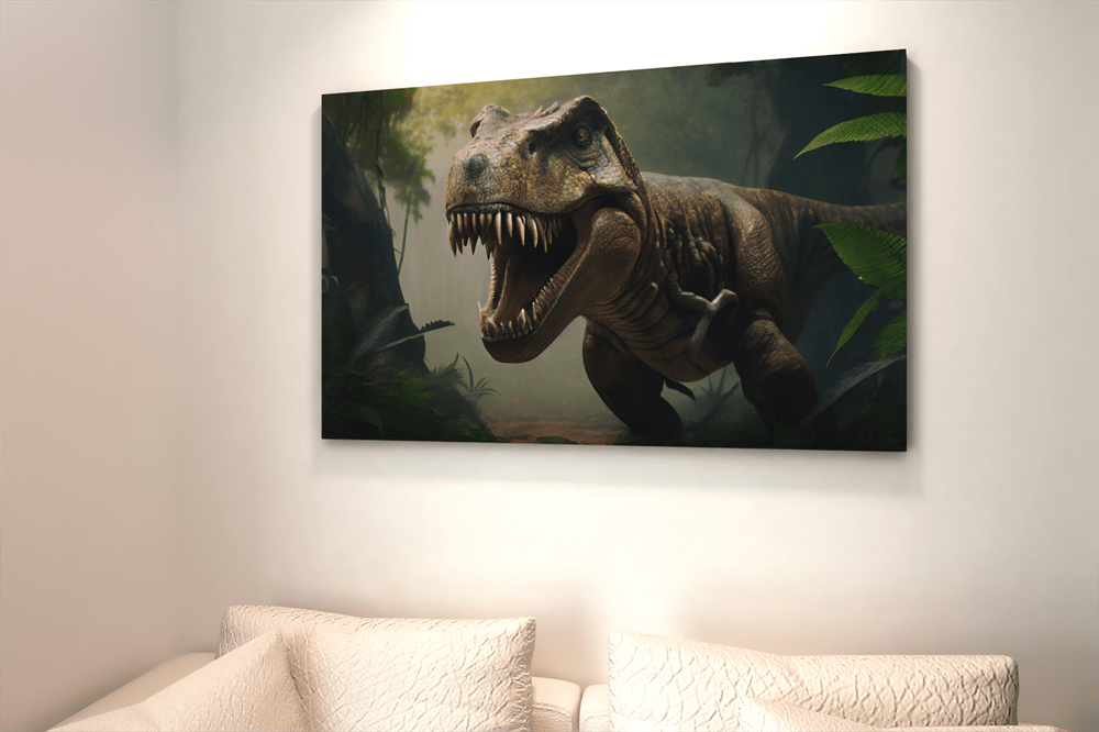 ALIVA 1241 tyrannosaurus rex canvas schilderij c
