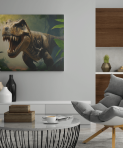 ALIVA 1241 tyrannosaurus rex canvas schilderij d