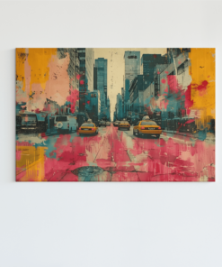 Taxi New York  Canvas Schilderij