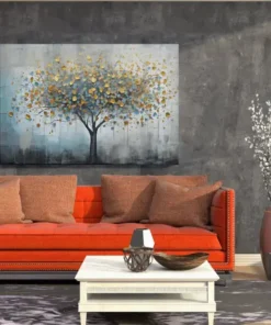 ALIVA 1345 kunst levensboom met goud canvas schilderij r