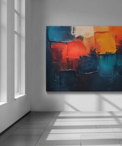 ALIVA 1347 abstracte kleuren olieverf canvas schilderij d