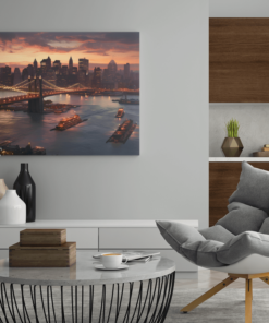 ALIVA 1348 new york city night canvas schilderij c