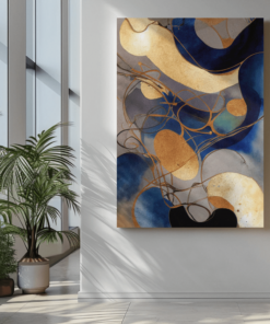 ALIVA 1350 abstracte kunst canvas schilderij e