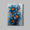 ALIVA 1353 bloemen blauw canvas schilderij