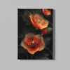 ALIVA 1355 artistieke bloem oranje canvas schilderij