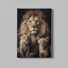 ALIVA 1362 leeuw en welpen canvas schilderij