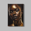 ALIVA 1365 vrouw portret goud canvas schilderij