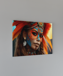 ALIVA 1367 vrouw met rode haar canvas schilderij a