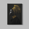 ALIVA 1371 zijaanzicht van afrikaanse vrouw canvas schilderij