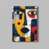 ALIVA 1373 moderne kunst vrouw gezicht canvas schilderij a