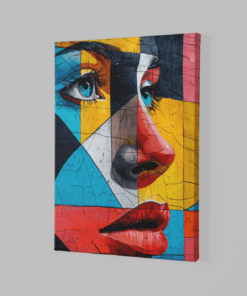 ALIVA 1374 kubistische kunst canvas schilderij a