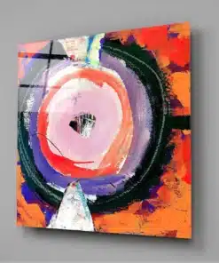 Complexiteit Abstract Glasschilderij ( 60x60 cm) - Afbeelding 3