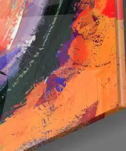 Complexiteit Abstract Glasschilderij ( 60x60 cm) - Afbeelding 2