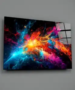 Kleuren van de ruimte Glasschilderij - Afbeelding 3