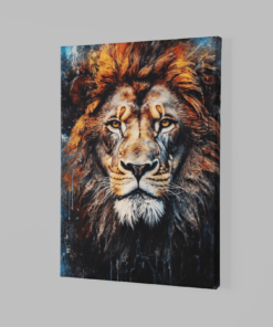 ALIVA 1379 leeuw portret canvas schilderij c