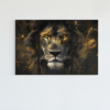 ALIVA 1383 leeuw bruin goud canvas schilderij
