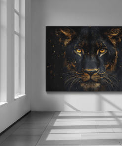 ALIVA 1384 wilde dier panter canvas schilderij c