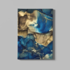 ALIVA 1385 marmer bruin blauw canvas schilderij a