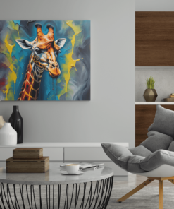 ALIVA 1387 giraffe olieverf canvas schilderij d
