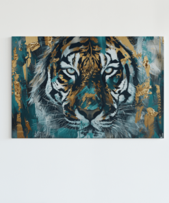 Tijger Abstract Canvas Schilderij