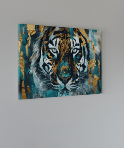 Alternative view of Tijger Abstract Canvas Schilderij
