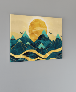 ALIVA 1394 abstracte landschap canvas schilderij b