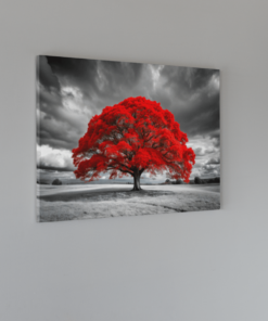ALIVA 1395 rode boom canvas schilderij a