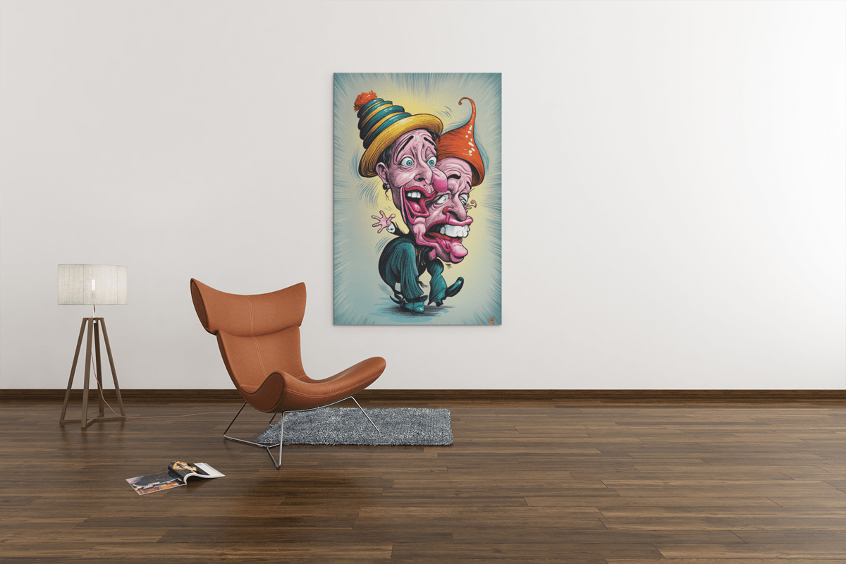 ALIVA 1396 cartoon canvas schilderij a