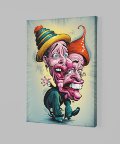 ALIVA 1396 cartoon canvas schilderij b
