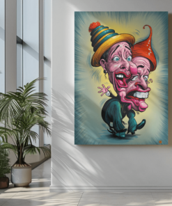 ALIVA 1396 cartoon canvas schilderij c