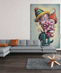 ALIVA 1396 cartoon canvas schilderij d