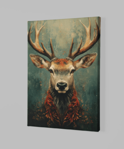 Alternative view of Hert Portret Canvas Schilderij