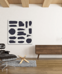 OEFE 1212 abstracte vormen canvas schilderij a