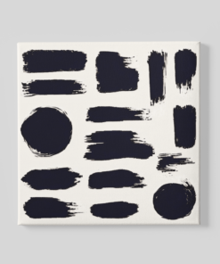 Abstracte Vormen Vierkant Schilderij
