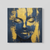 OEFE 1215 vrouw goud grijs canvas schilderij b