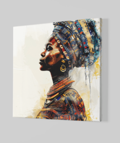 Alternative view of Vrouw Afrikaans Canvas Schilderij