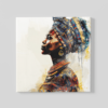 OEFE 1216 vrouw afrikaans canvas schilderij b