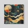OEFE 1224 ruimte abstract canvas schilderij b