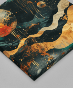 Ruimte Abstract Canvas Schilderij - Afbeelding 3
